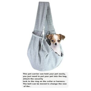 Reverisble Small Pet Sling Carrier Bag Shoulder Crossbody Holder Up To 10lbs